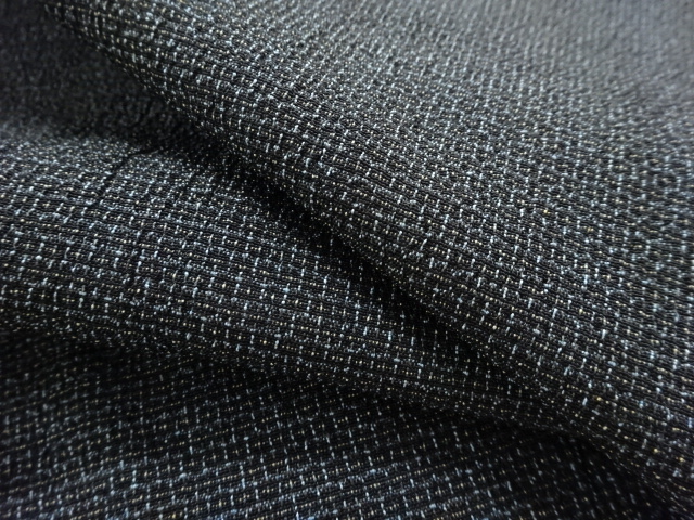  アンティーク　本塩沢100亀甲単衣男物着物